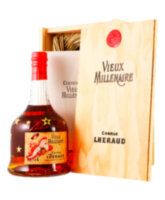 Коньяк Lheraud Cognac Vieux Millenaire wooden box 43%, 0,7 л