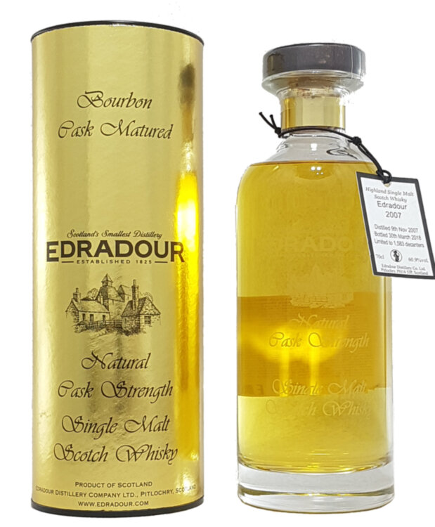 Виски Edradour Bourbon Cask Matured 2007, box, 0,7 л