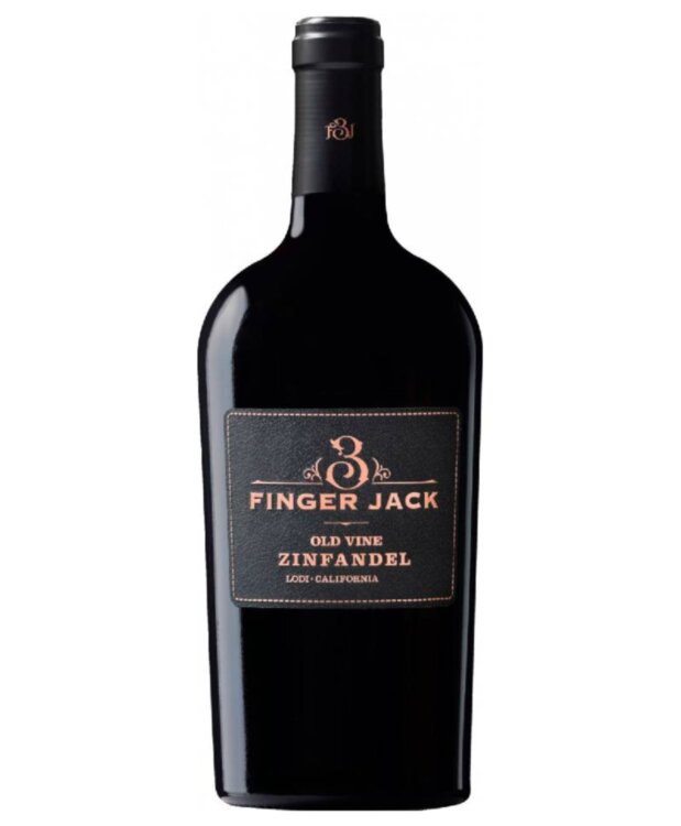Вино Delicato 3 Finger Jack Lodi Old Vine Zinfandel 2017, 0,75 л